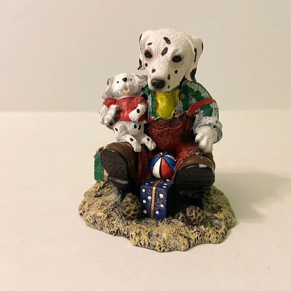 Dalmation  with Puppy Bobble Head Dog Figure 3 Inch Tall Innovation - Picture 7 of 11
